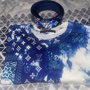 Louis Vuitton Bandana Belt & Matching shirt / Pre Owned